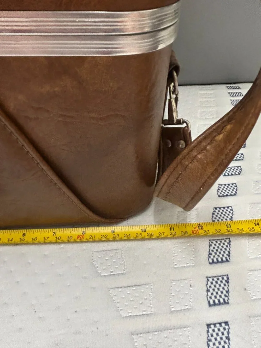 Vintage Marsand‎ Camera Case Ranchyde Leather Vinyl Brown Sturdy Carrying USA